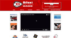 Desktop Screenshot of biloxiband.com