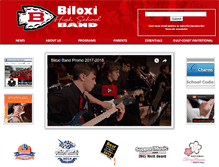 Tablet Screenshot of biloxiband.com